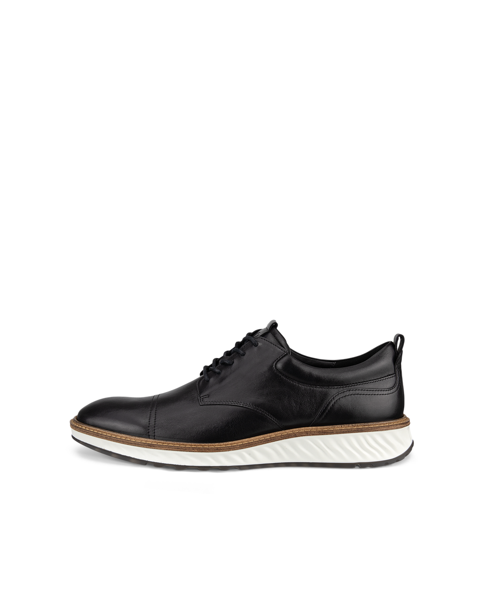 Men's ECCO® St.1 Hybrid Leather Derby Shoe - Black - Outside