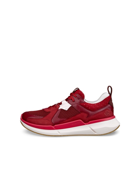 Women s ECCO Biom 2.2 Leather Sneaker Red