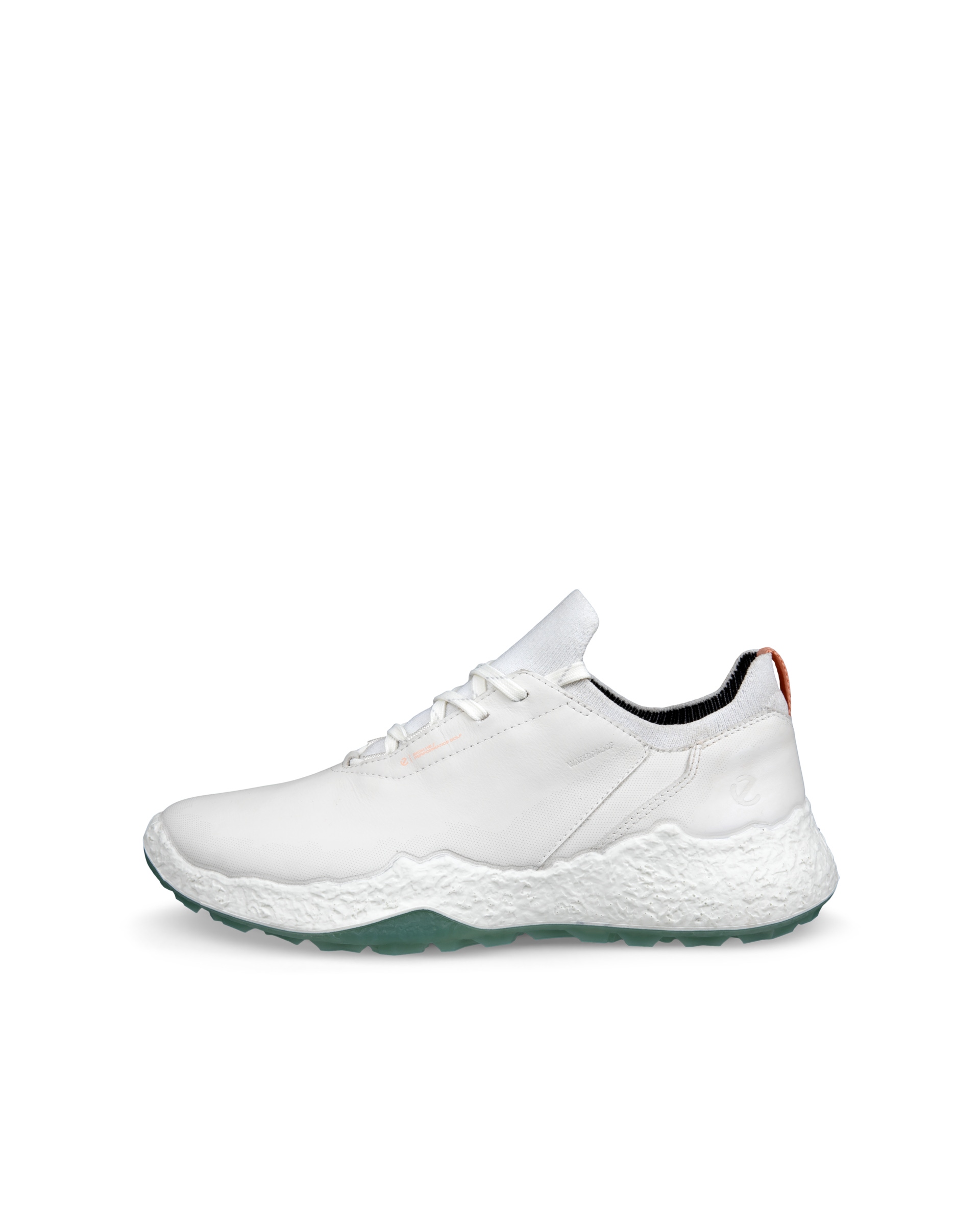 Dámska kožená nepremokavá golfová obuv ECCO® Golf BIOM H5 - Biela - Outside