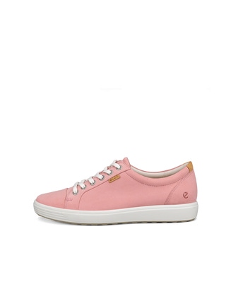 Baskets en nubuck ECCO® Soft 7 pour femmes - Rose - Outside