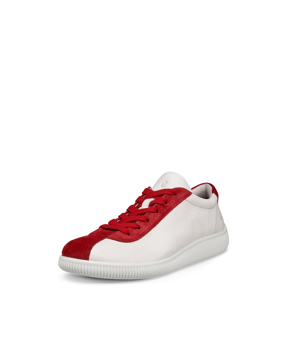 ECCO® Soft Zero baskets en cuir pour femme - Rouge - Main