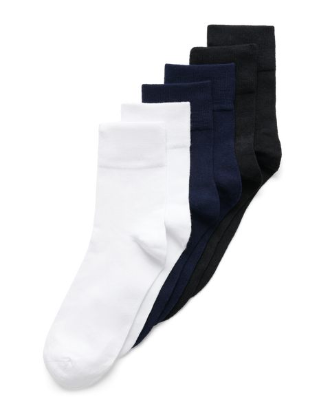 ECCO Soft Ankle-cut 3-pack Ankle Socks White - Multicolor - Main