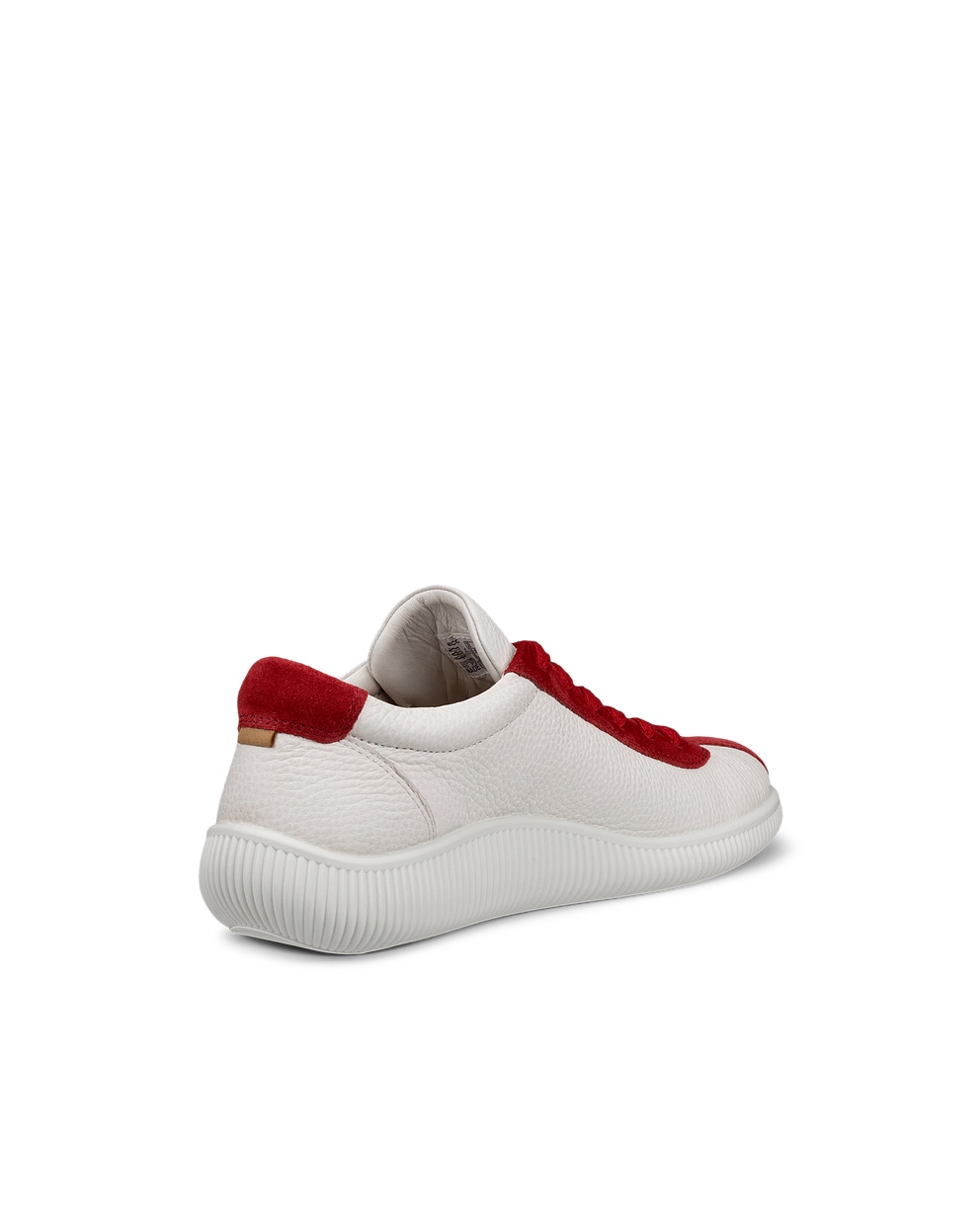 ECCO® Soft Zero baskets en cuir pour femme - Rouge - Back