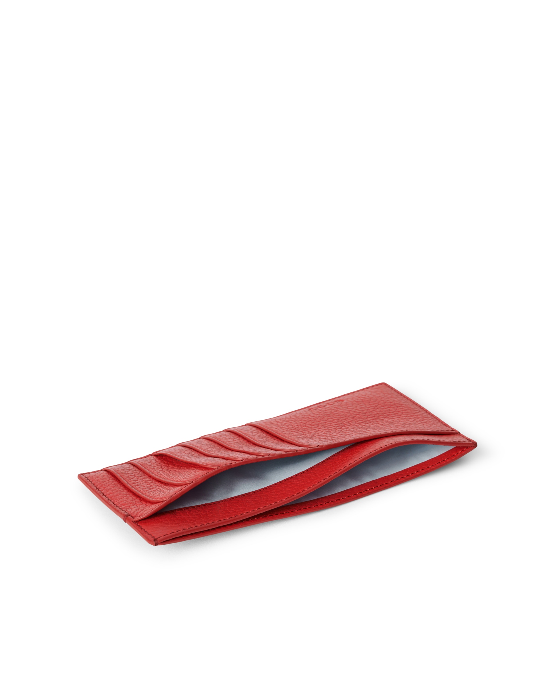 ECCO® Wallet Pebbled Small Leather Wallet - Red - Inside