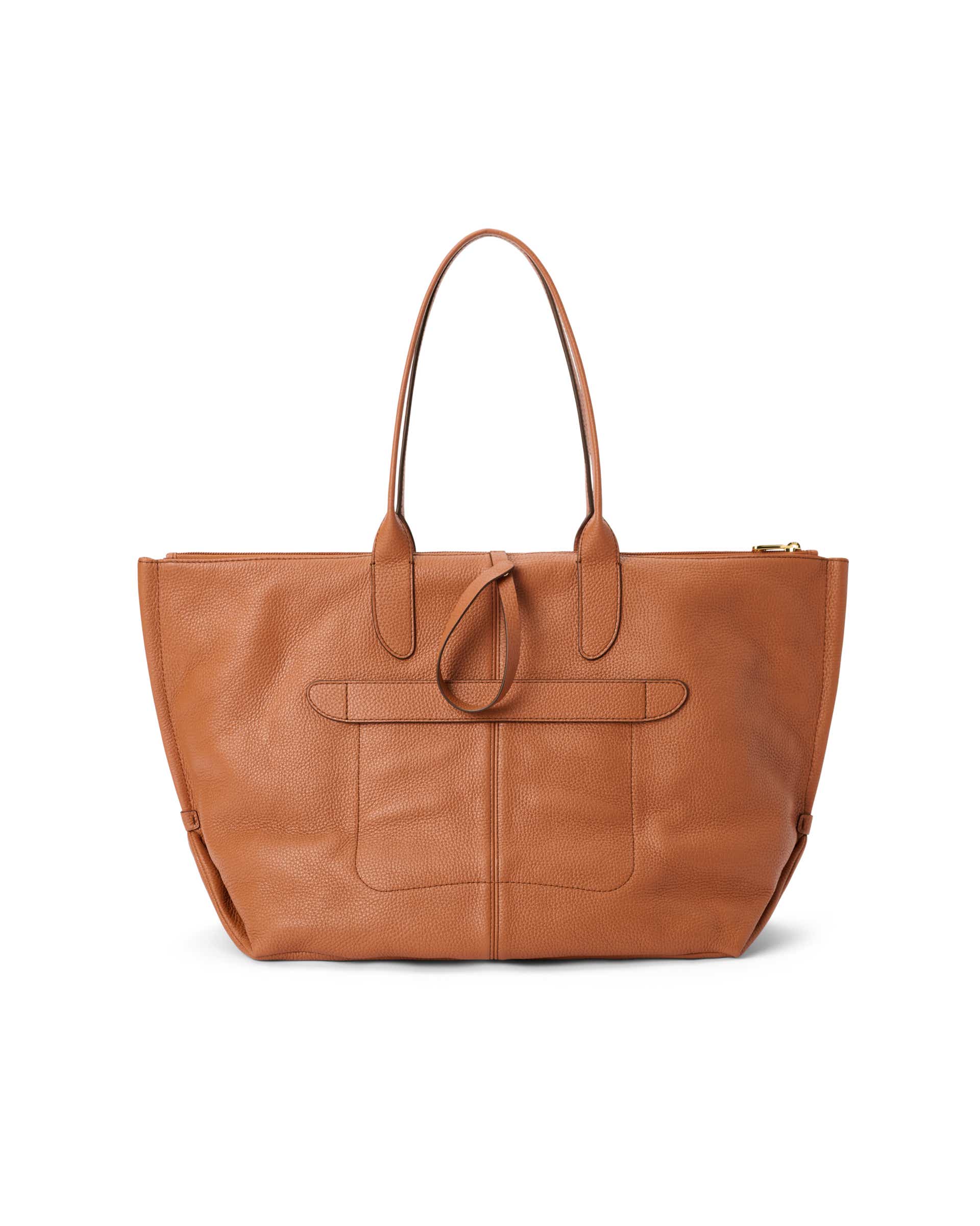 ECCO® Tote kožna duboka prostrana torba - Smeđa - Back