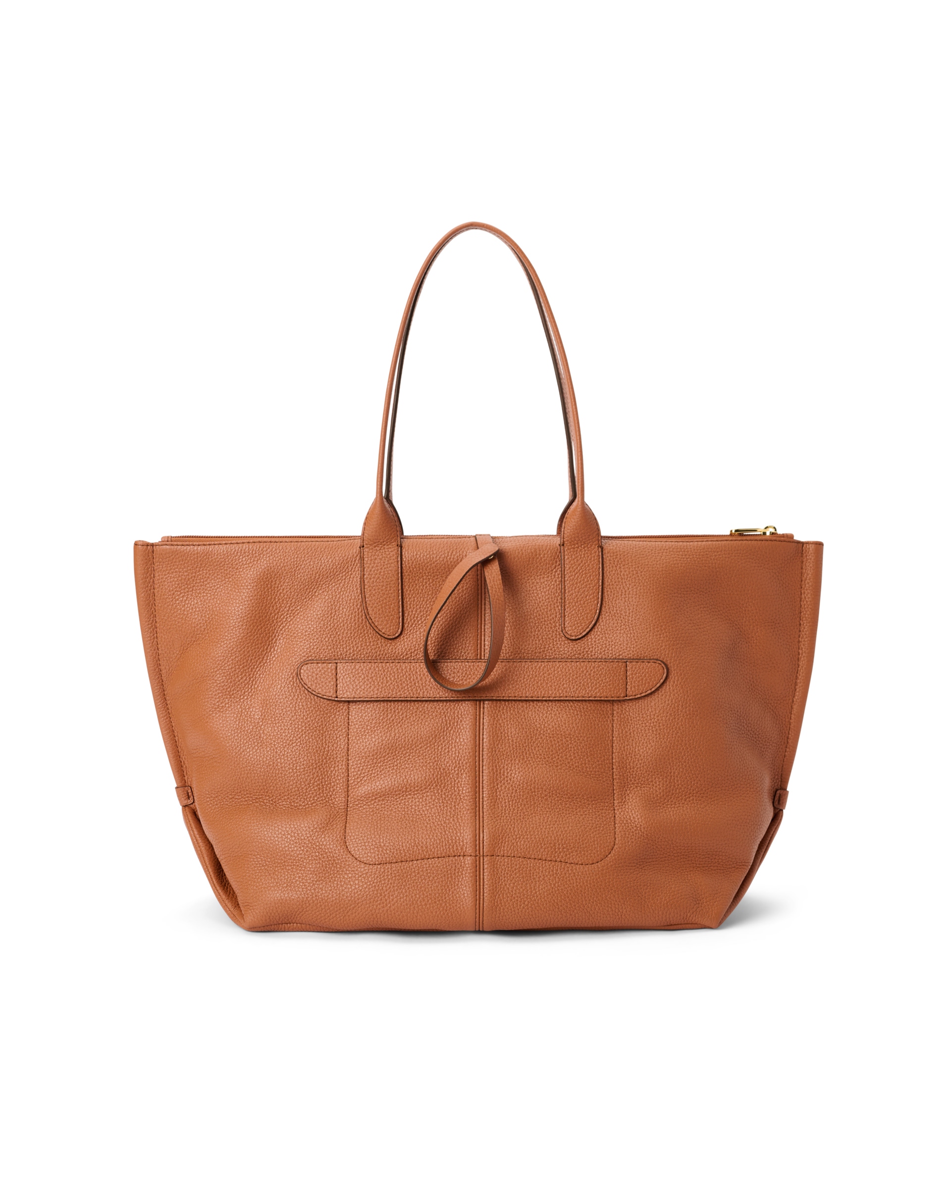 ECCO® Tote kožna duboka prostrana torba - Smeđa - Back
