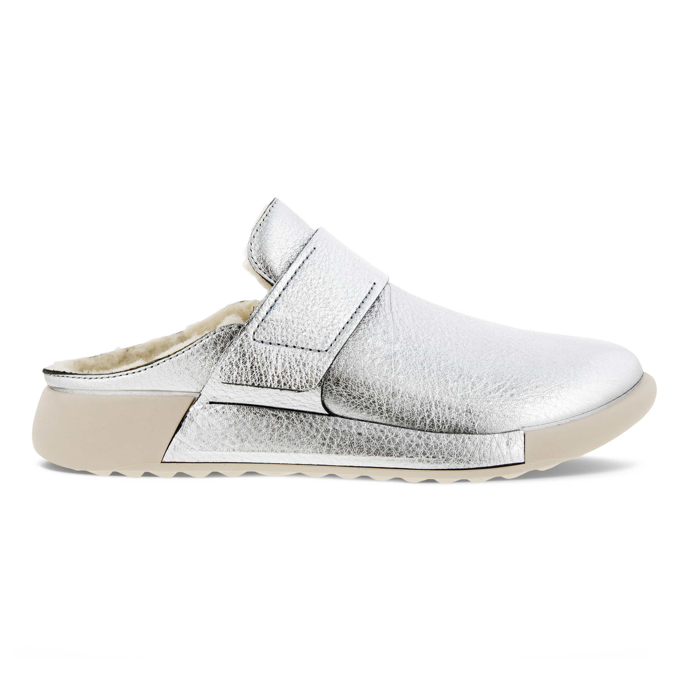 Women's ECCO® Cozmo Leather Clog - Metallics - Outside