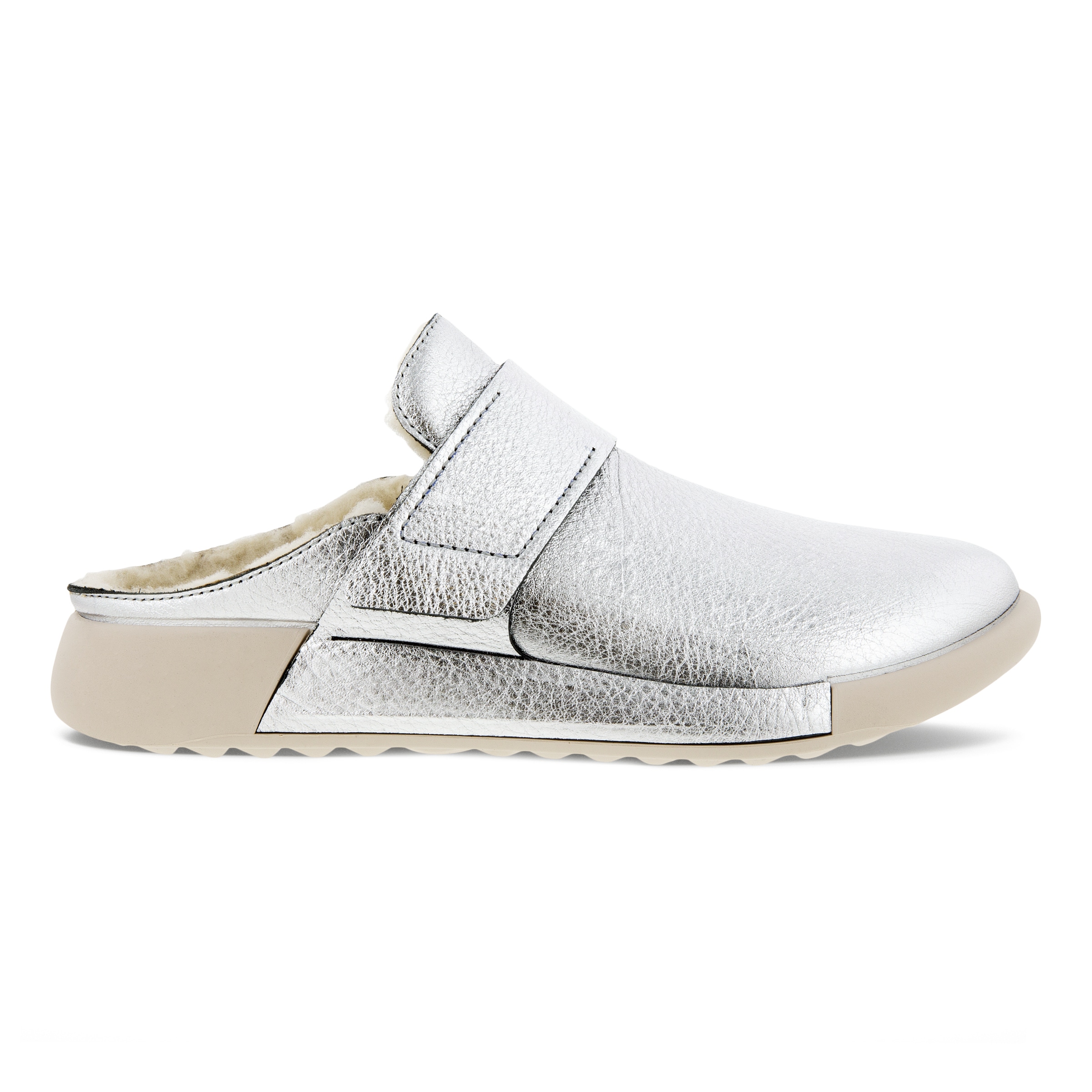 Women's ECCO® Cozmo Leather Clog - Metallics - Outside