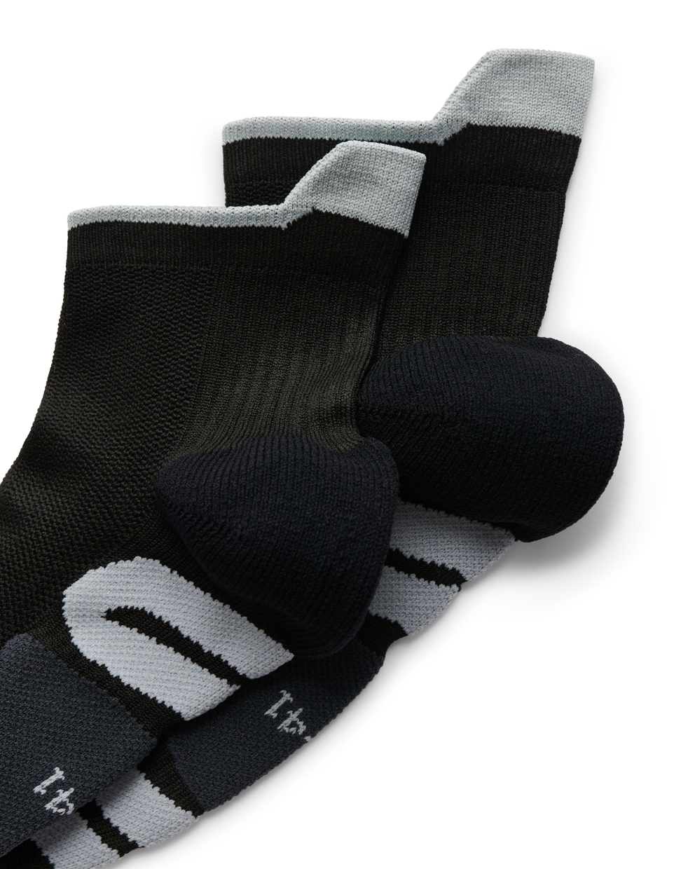 ECCO® Golf Tech-Tour Lite Ankle-Cut Socks - Black - Detail-1