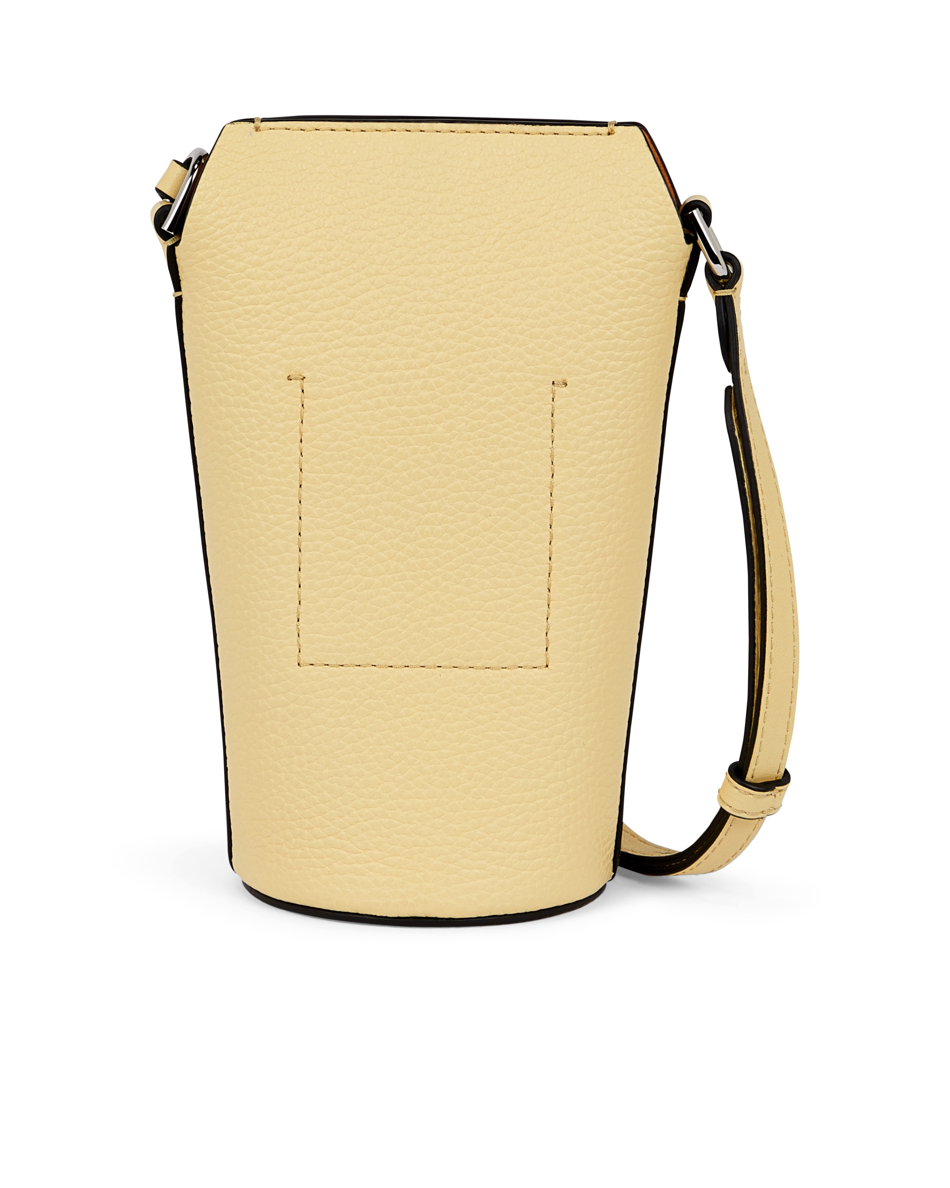 ECCO® Pot Textureblock Leather Crossbody Bag - Yellow - Back