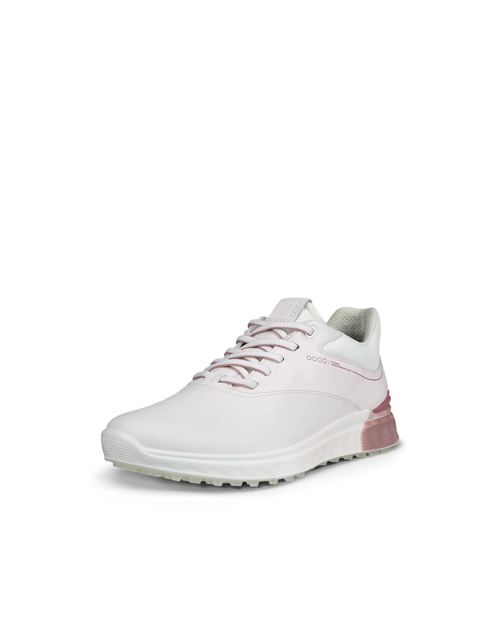 Women's ECCO® Golf S-Three Leather Gore-Tex Golf Shoe - Pink - Main