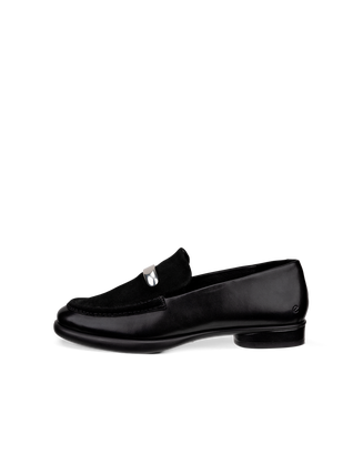 ECCO® Sculpted LX ballerines en cuir pour femme - Noir - Outside