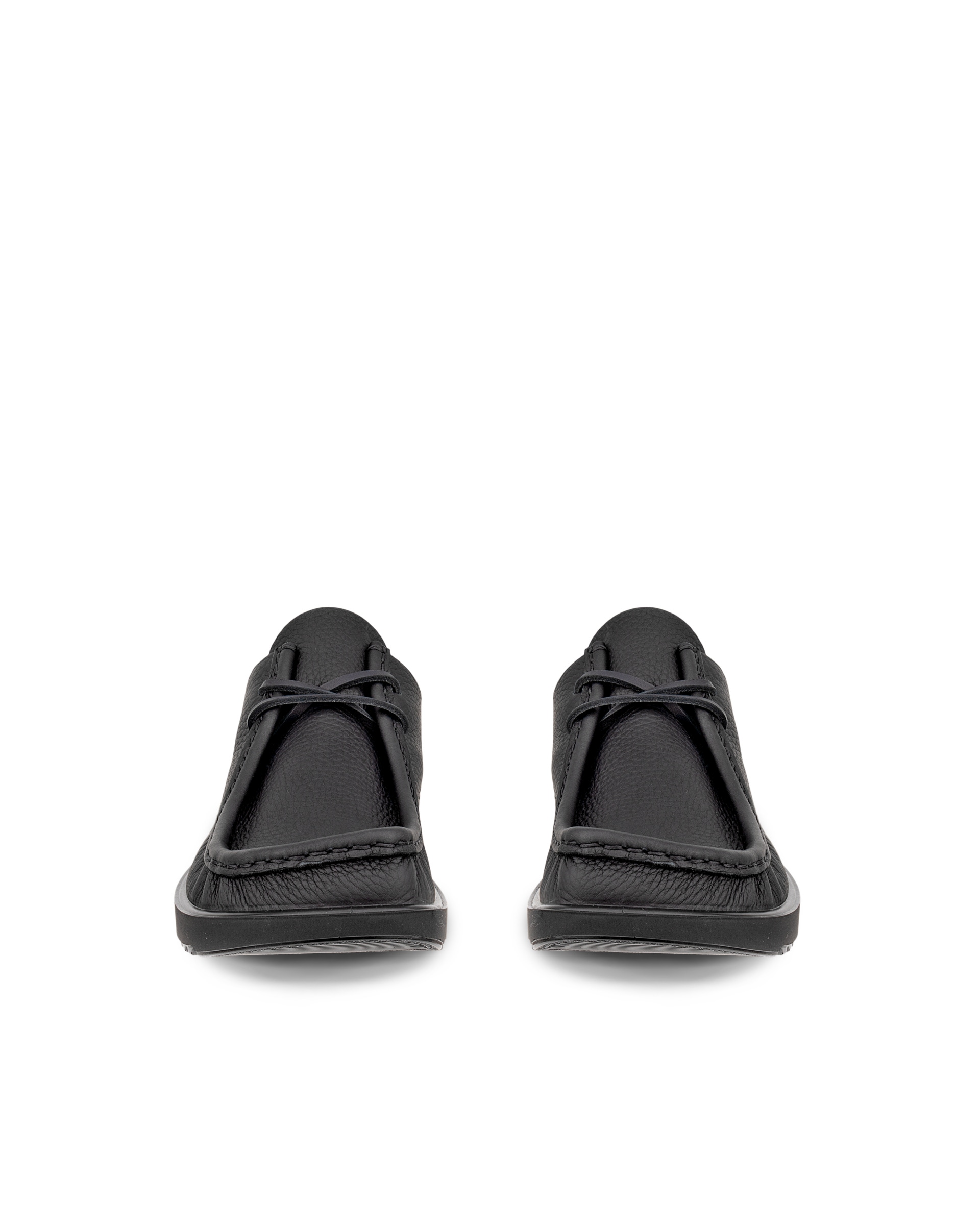 ECCO® JOKE chaussures à lacet en cuir pour homme - Noir - Front pair