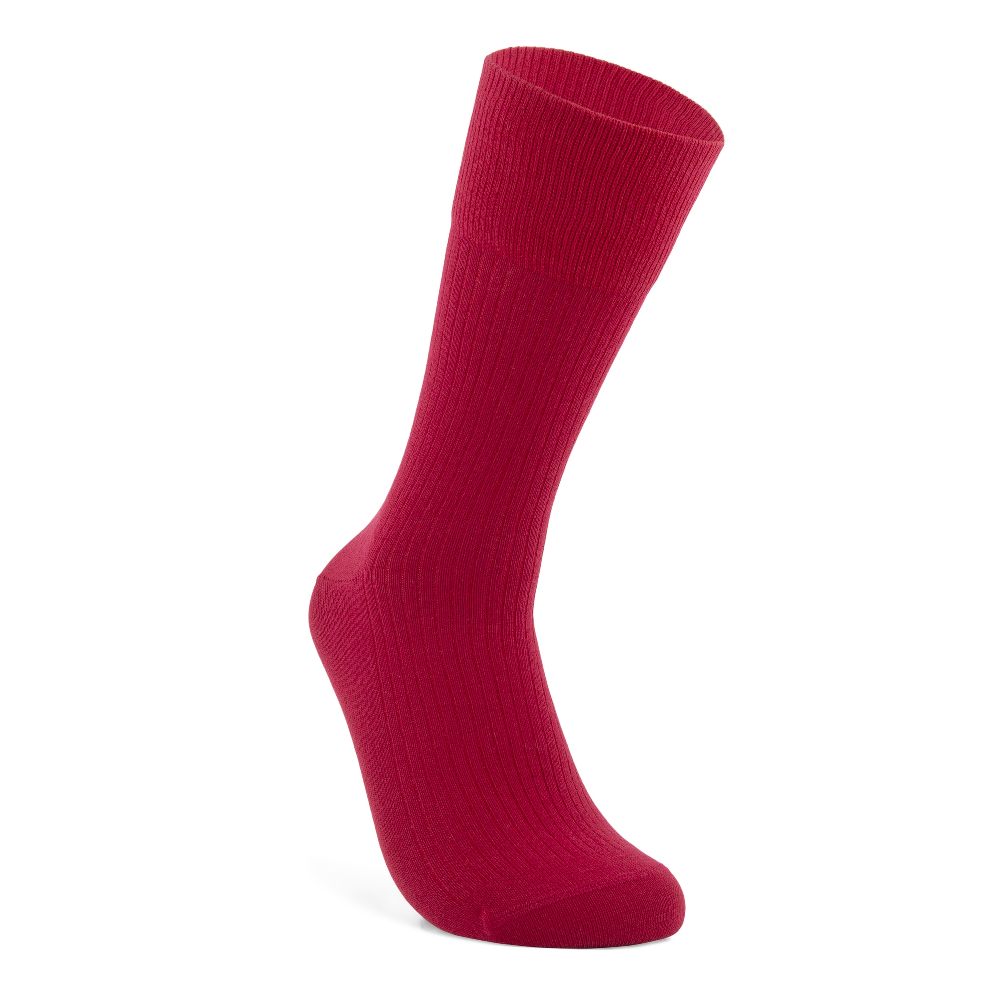 ECCO Mens Ribbed Socks - Red - Main