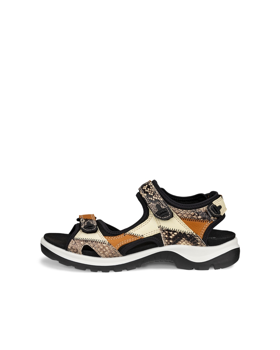 Women s ECCO Offroad Leather Hiking Sandal Multicolor