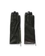 ECCO Gloves Zipped ウィメンズ レザーグローブ - Red - Main
