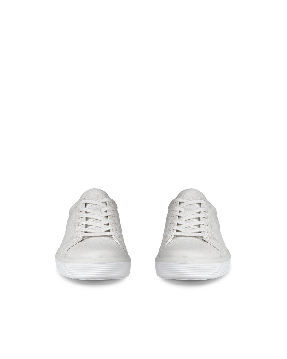 Men's ECCO® Soft 60 Leather Sneaker - White - Front pair