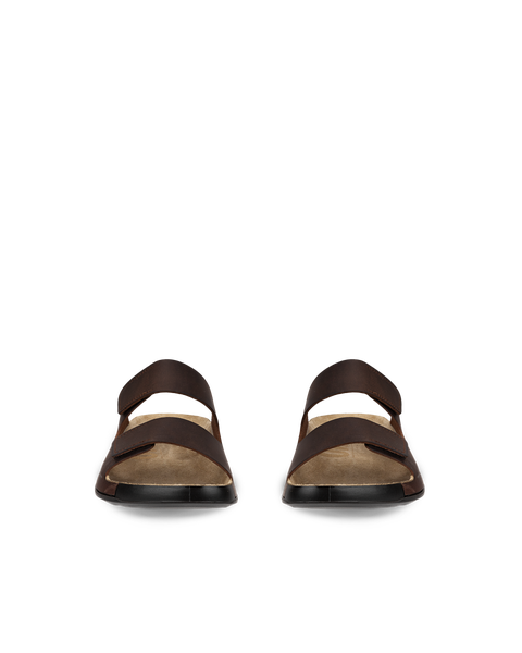 ECCO® Cozmo rihmadega nubuknahast sandaalid meestele - Pruun - Front pair