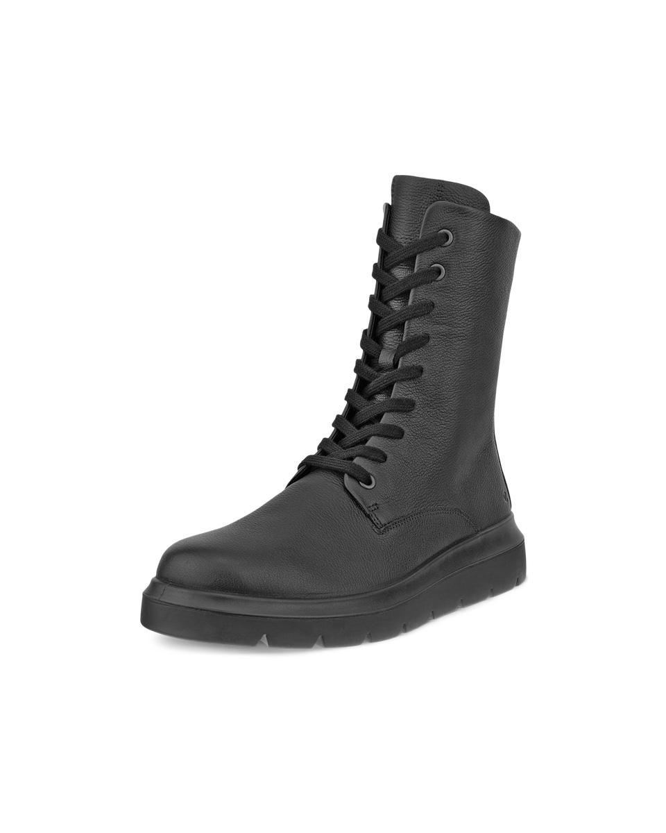 ECCO Nouvelle ウィメンズ レザーレースアップブーツ | Black