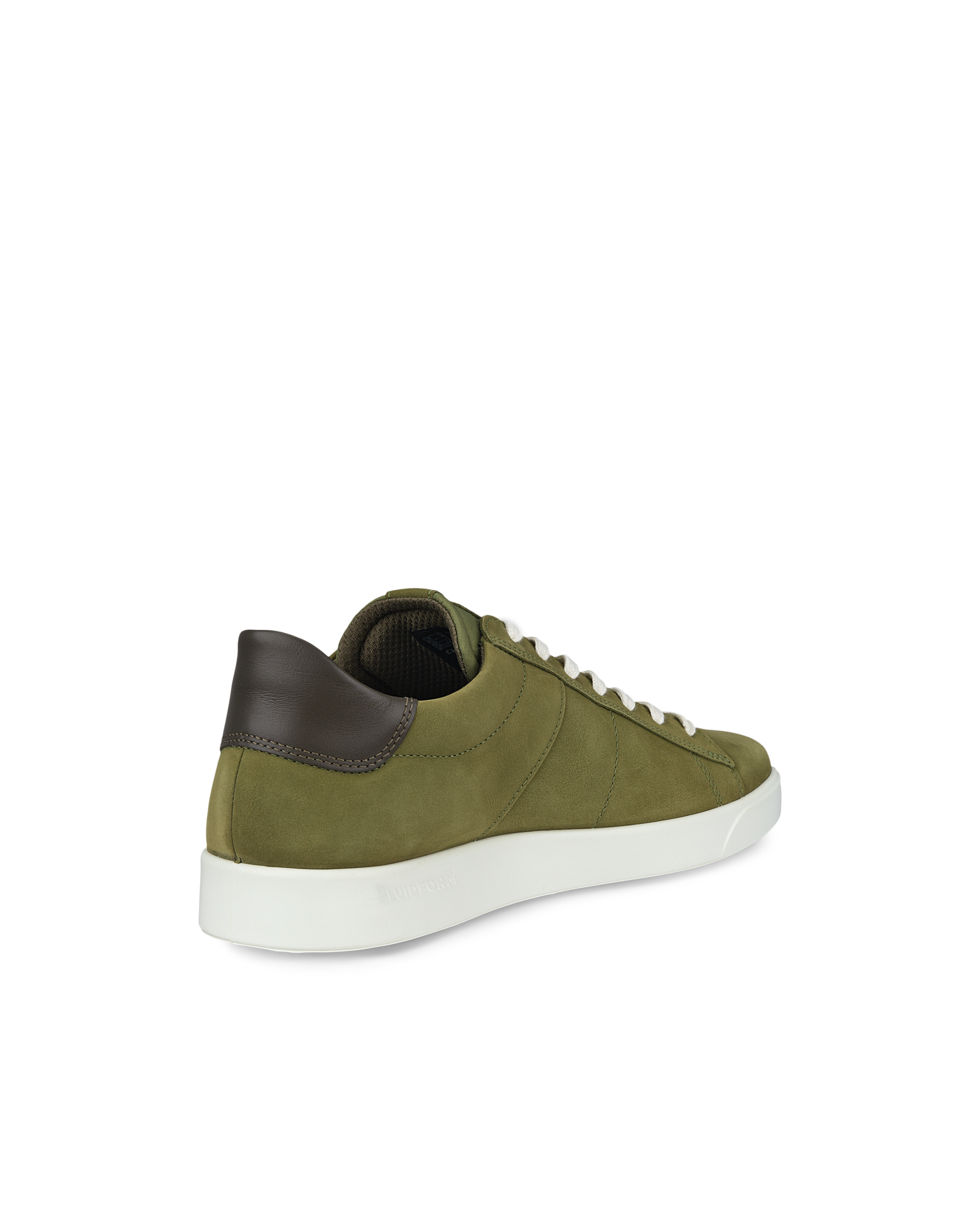 Men's ECCO® Street Lite Nubuck Sneaker - Green - Back