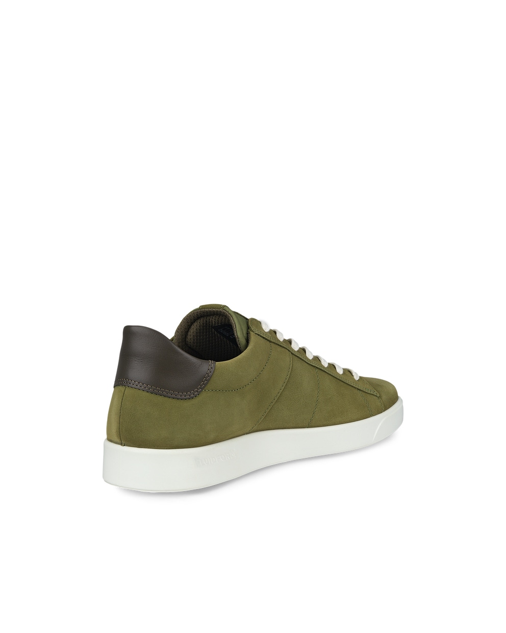 Men's ECCO® Street Lite Nubuck Sneaker - Green - Back