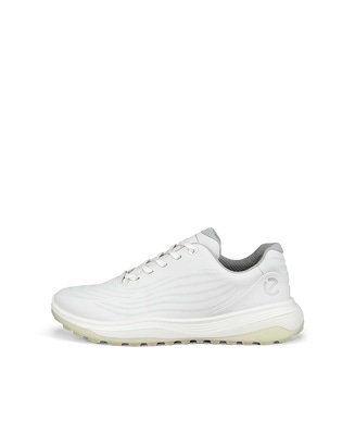 Women's ECCO® Golf LT1 Hybrid Leather Waterproof Shoe - White - Outside