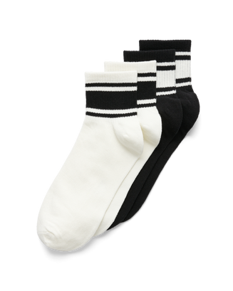 ECCO Low Cut Sports Socks - White - Main