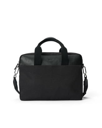 ECCO® Leather Laptop Bag - Black - Main