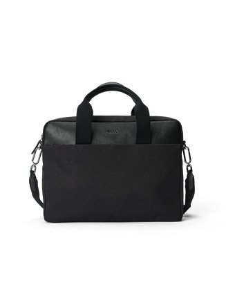 ECCO® Essential Leather Laptop Bag - Black - Main