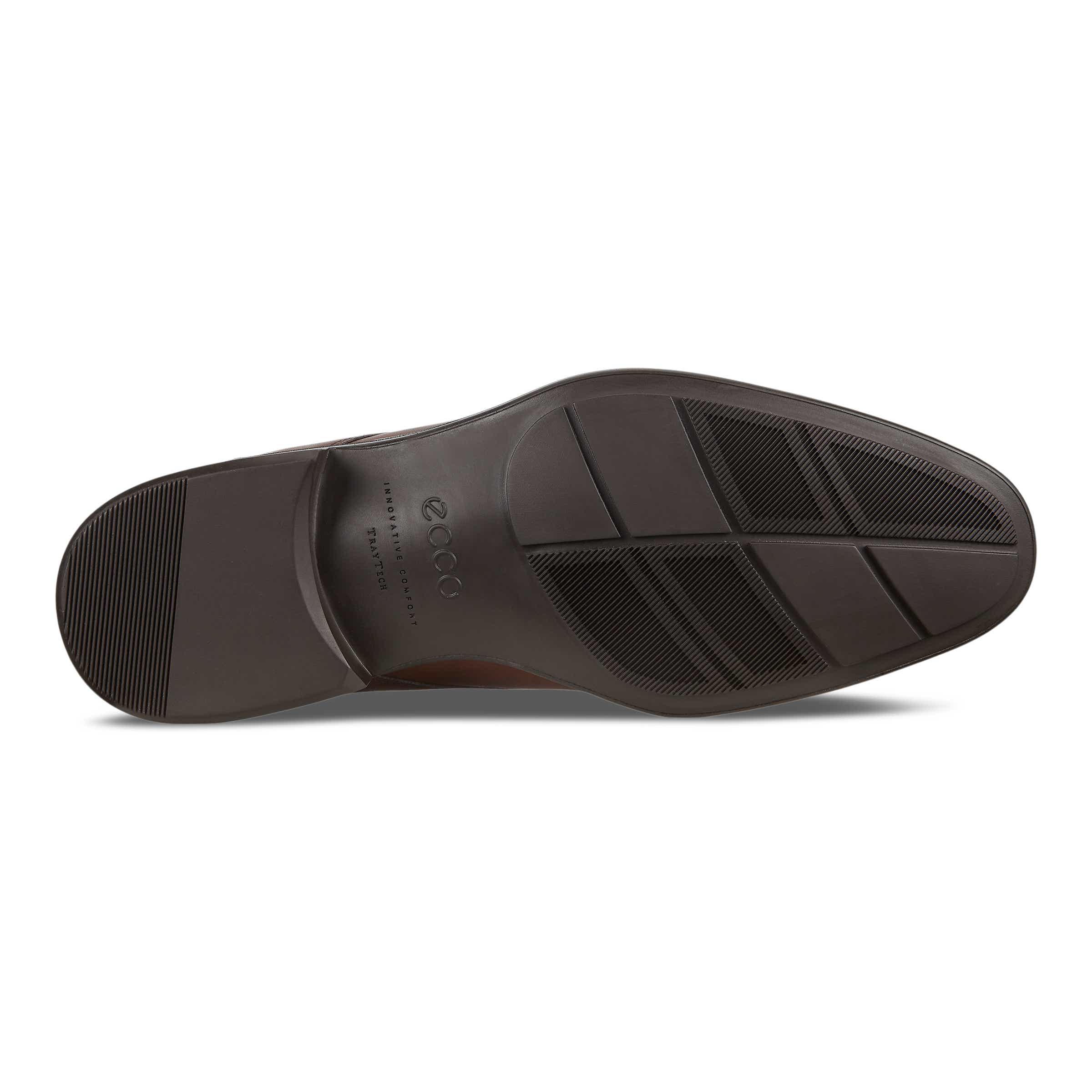 ECCO Citytray メンズ レザースリッポンドレスシューズ - 茶色 - Sole