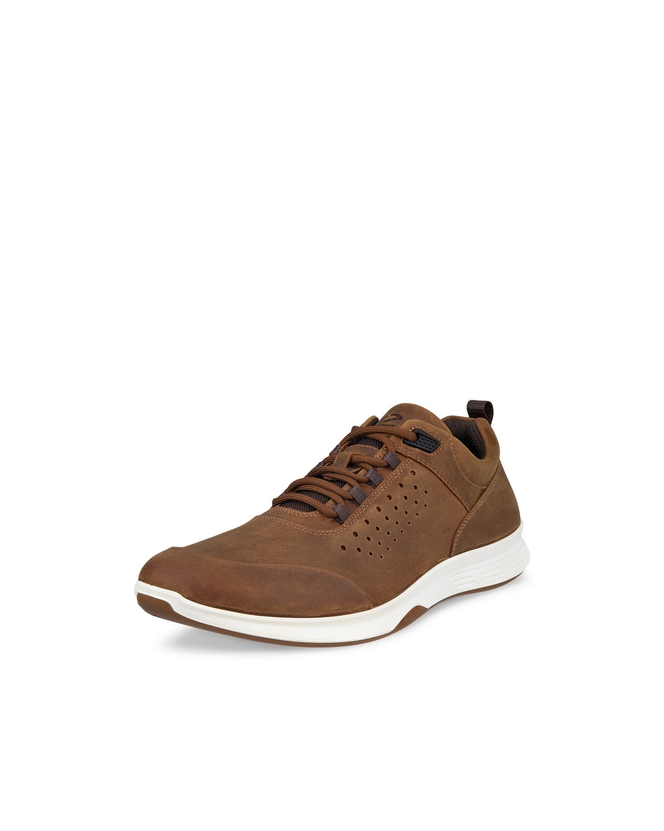 Men s ECCO Exceed Nubuck Walking Shoe Brown