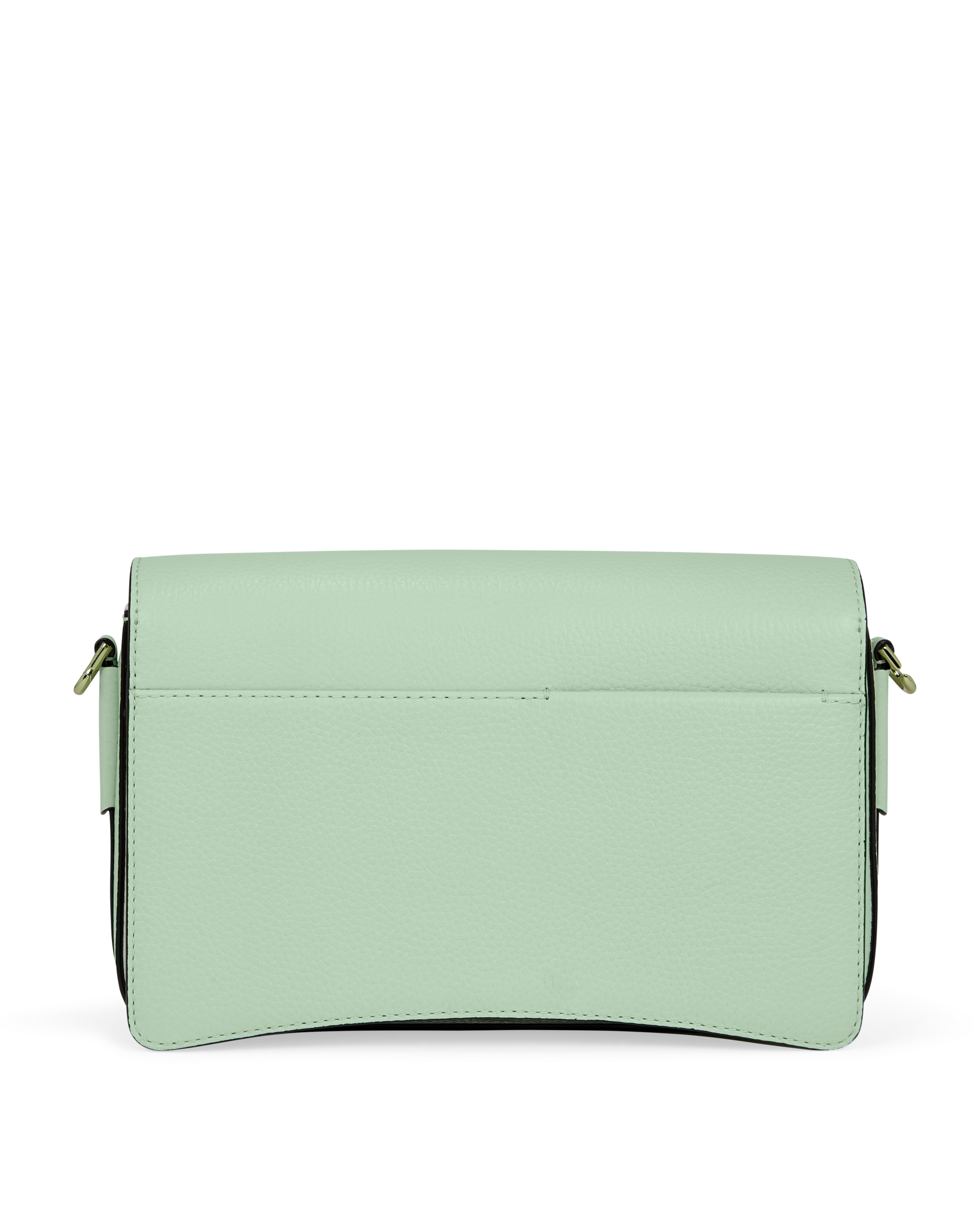 ECCO® Pinch Large Pop Pebbled Leather Pinch Crossbody Bag - Green - Back