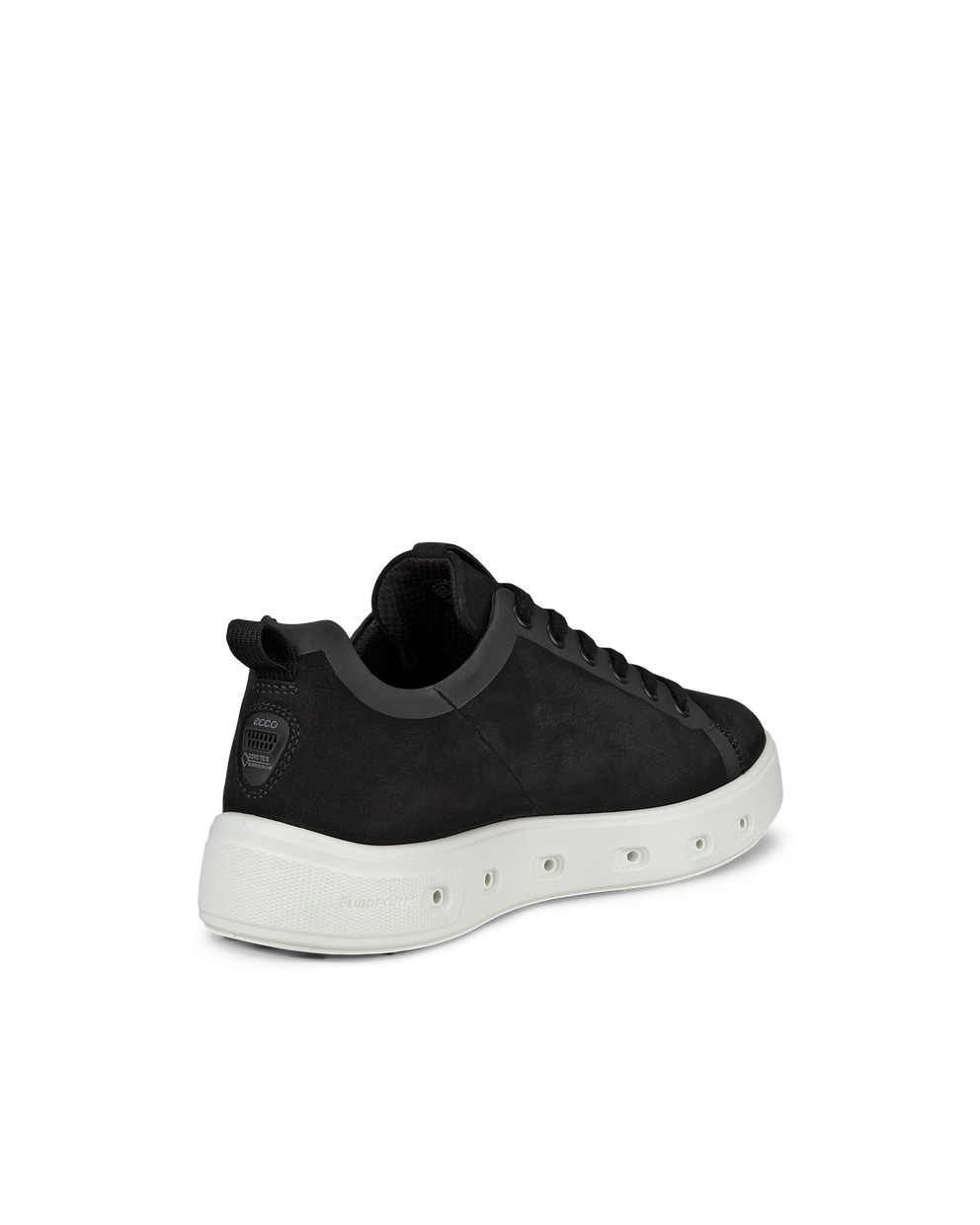 Women's ECCO® Street 720 Nubuck Gore-Tex Sneaker - Black - Back