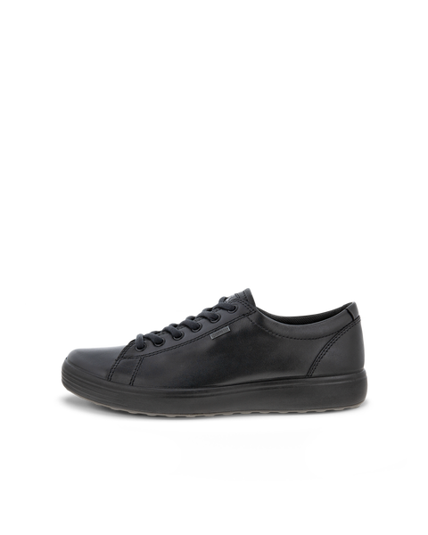 Men's ECCO® Soft 7 Leather Sneaker | Black