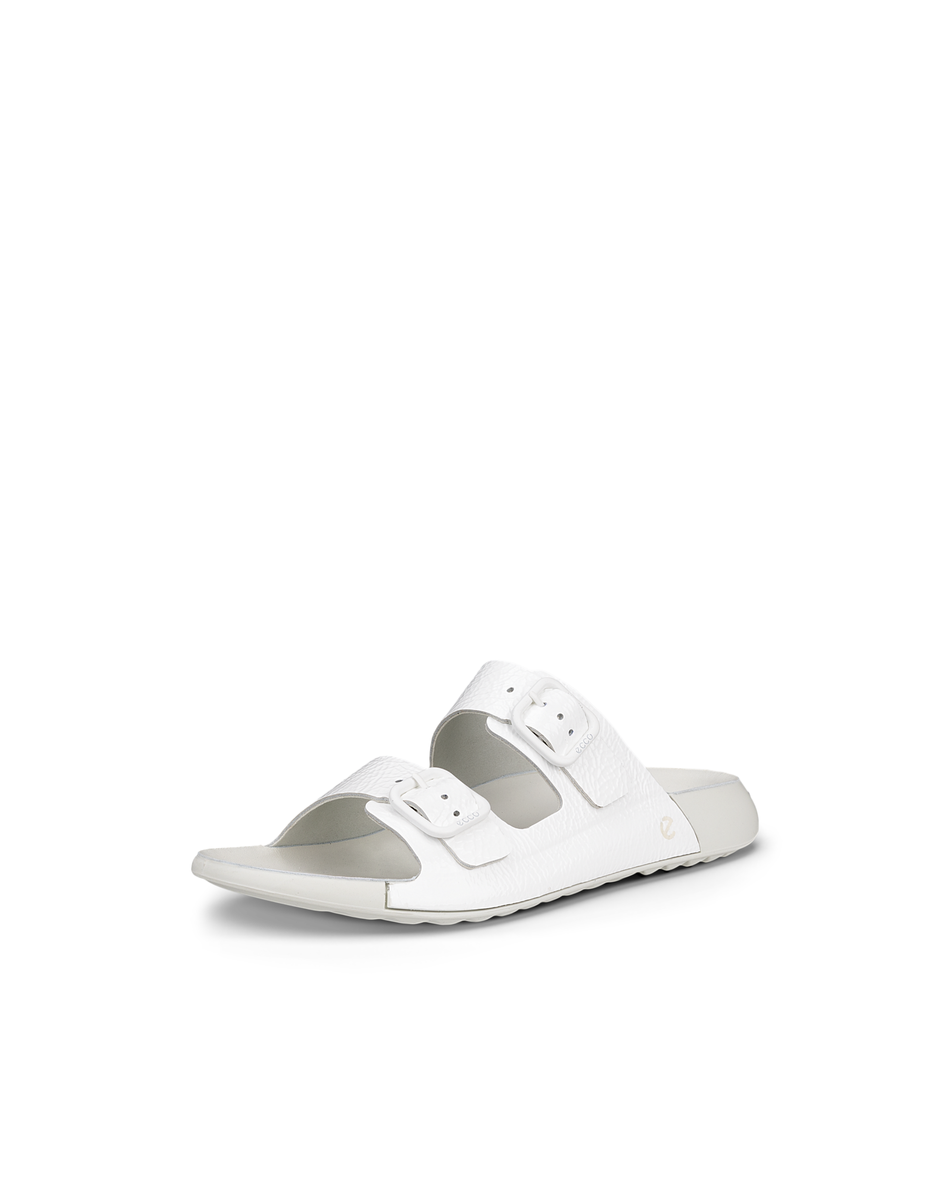 ECCO® Cozmo sandale en cuir deux brides pour femme - Blanc - Main