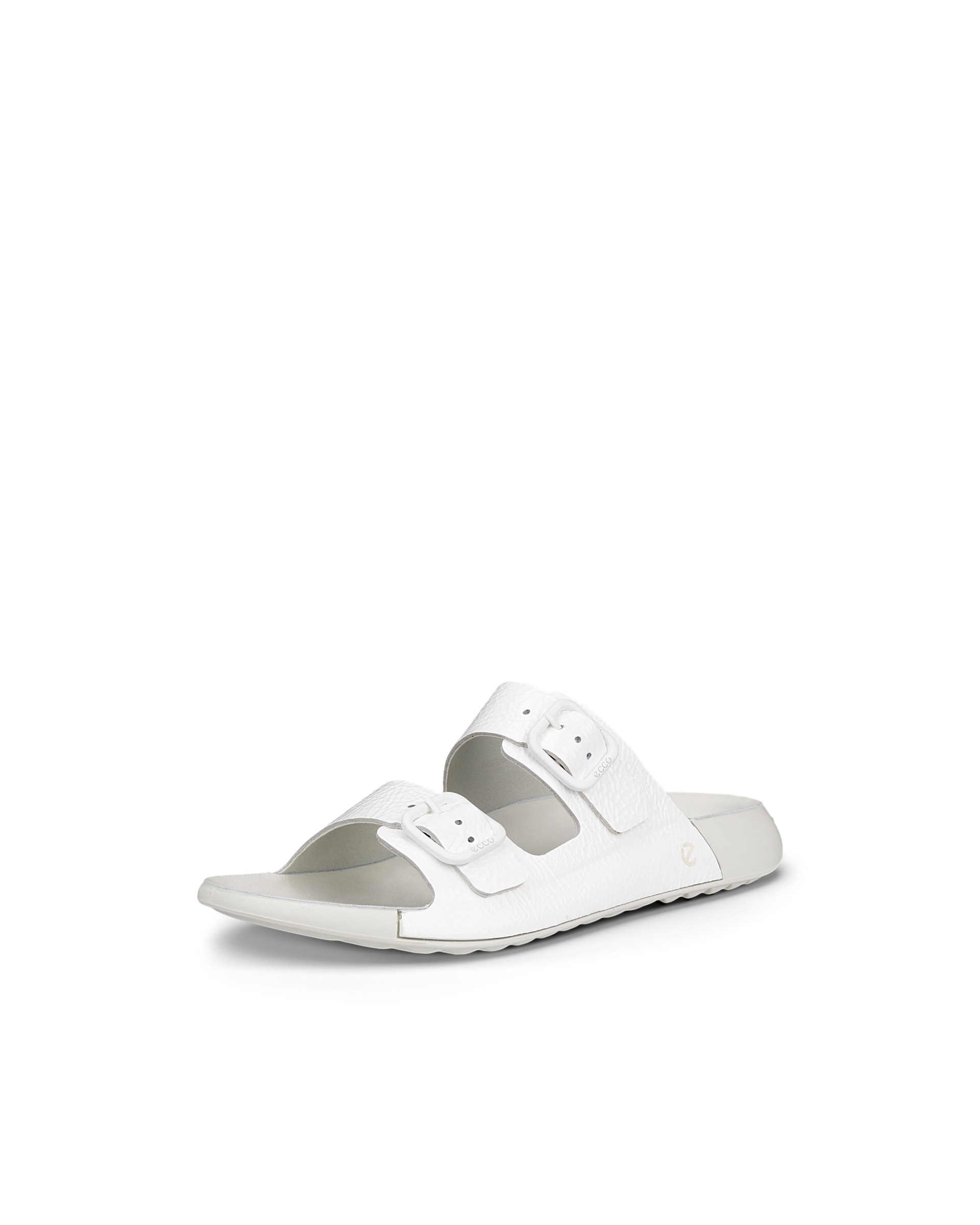 Women's ECCO® Cozmo Leather Two Strap Sandal - White - Main