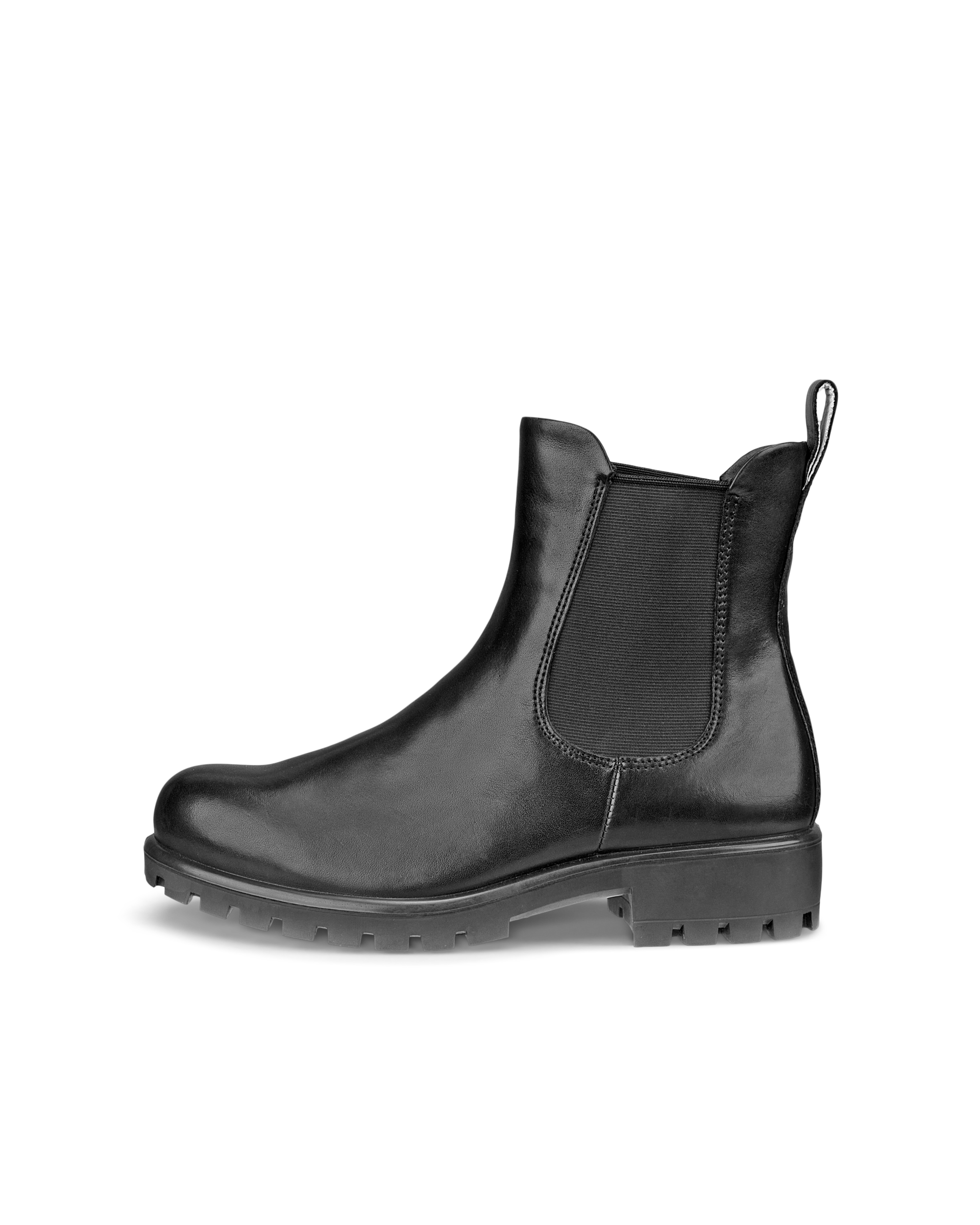 Women's ECCO® Modtray Leather Chelsea Boot - Black - Outside