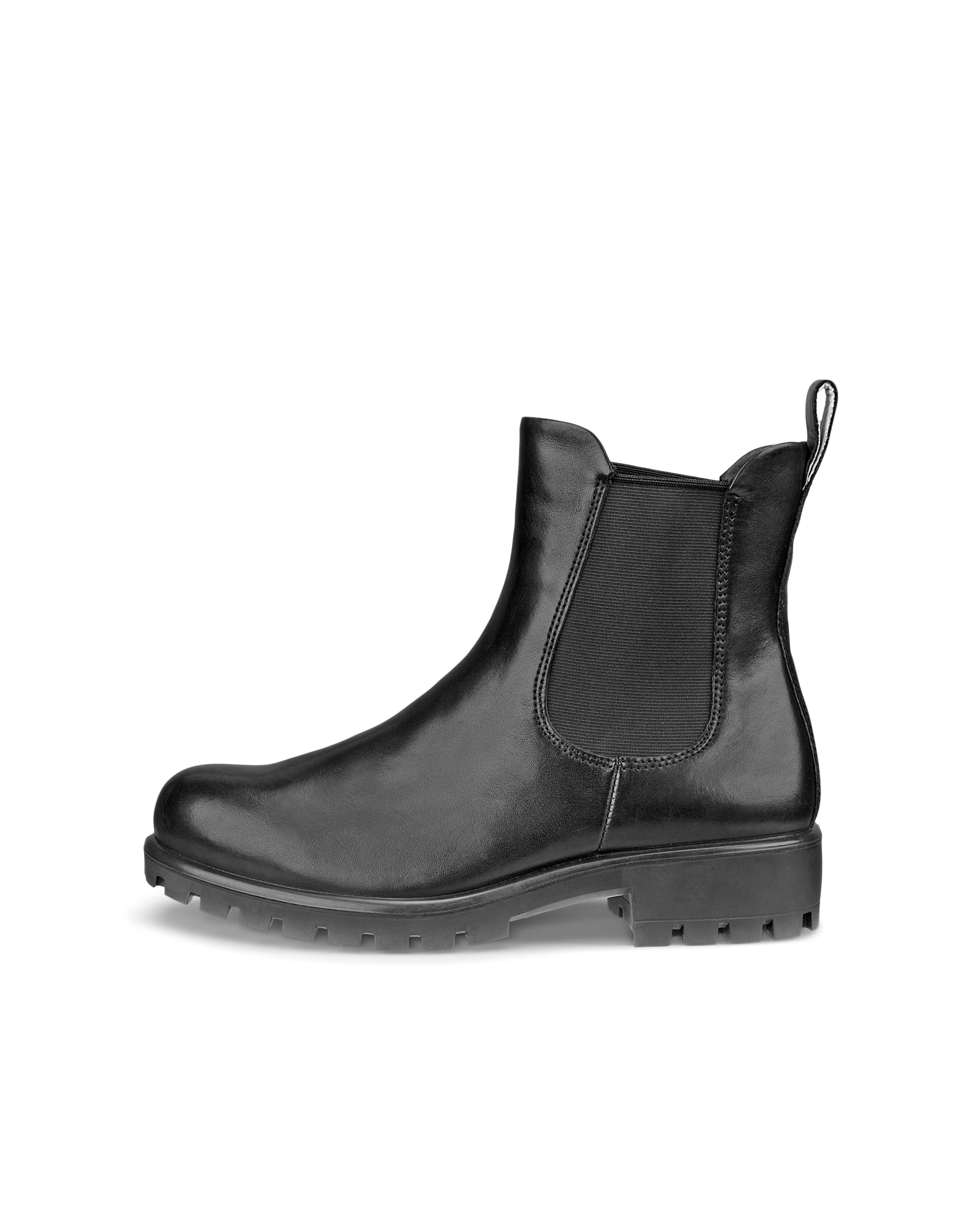 Women's ECCO® Modtray Leather Chelsea Boot - Black - Outside