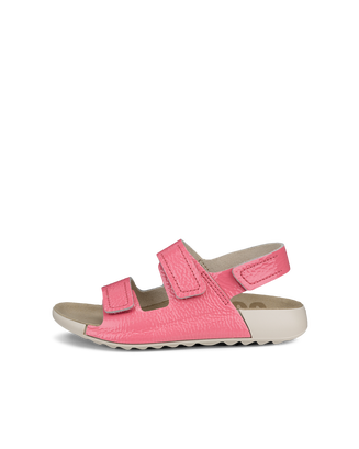 Sandalias con dos tiras de piel ECCO® Cozmo para niño/a - Rosa - Outside