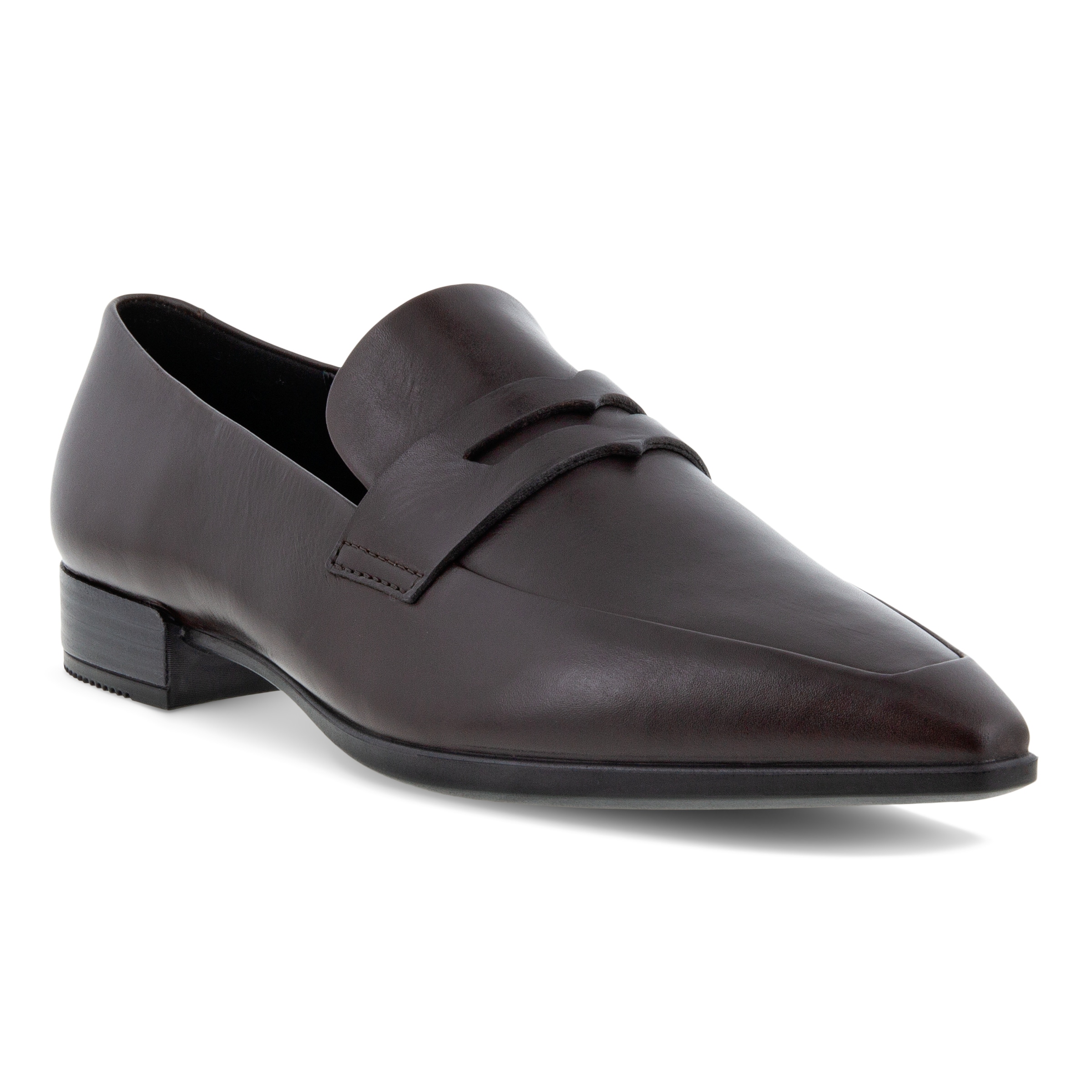 ECCO Shape 20 Pointy ウィメンズ レザーローファー - ブラウン - Main