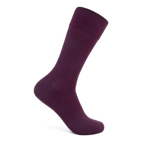 ECCO Men's Ribbed Socks - Red - Detail-1