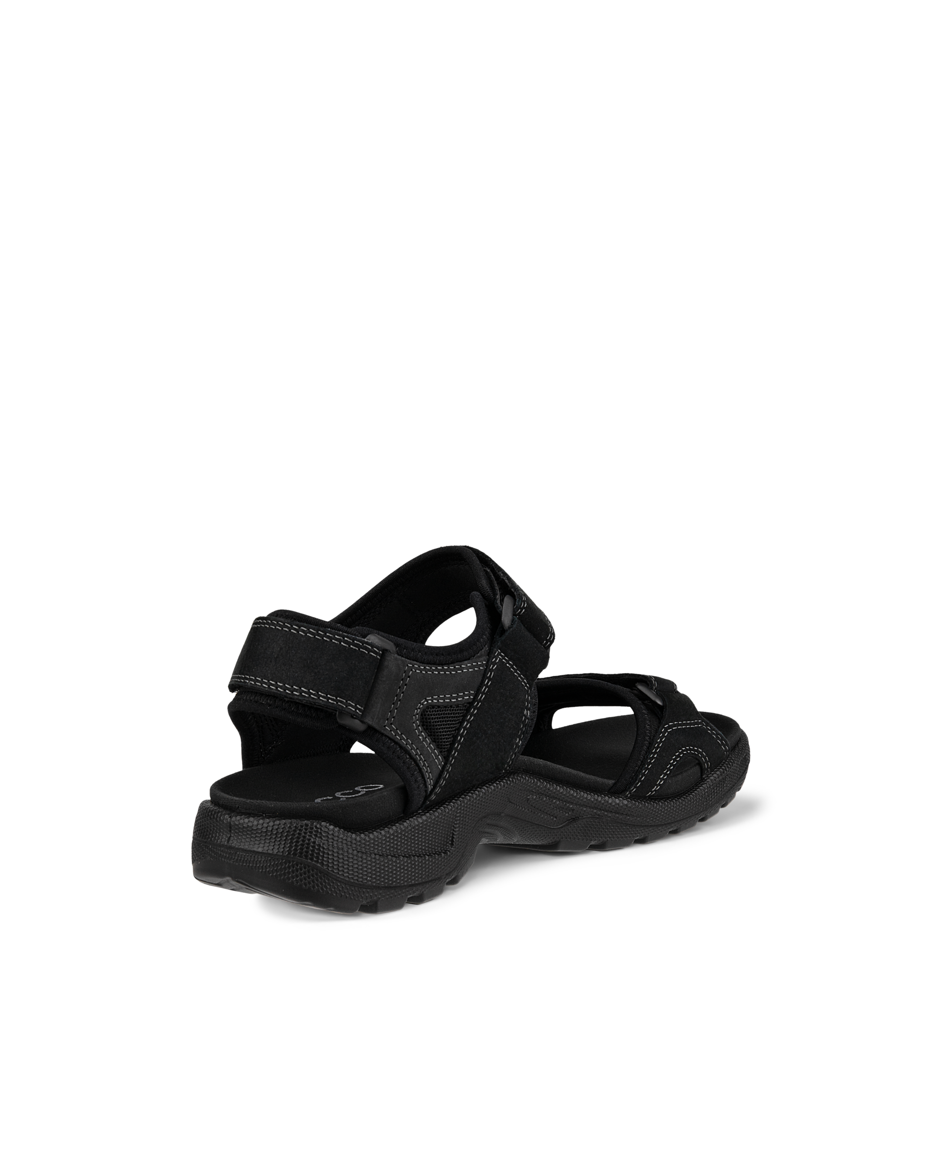 ECCO® Onroads sandale de marche en nubuck pour homme - Noir - Back