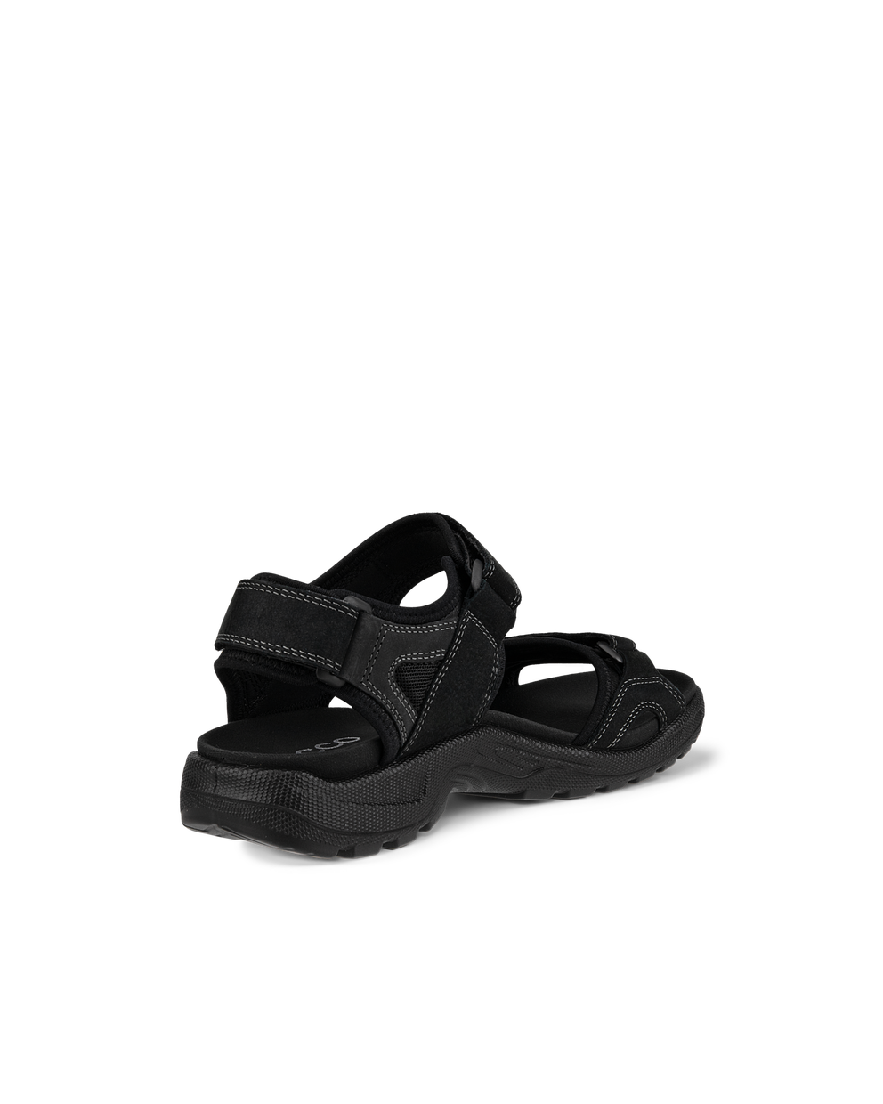 ECCO® Onroads sandale de marche en nubuck pour homme - Noir - Back