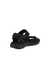 Men's ECCO® Onroads Nubuck Outdoor Sandal - Black - Back