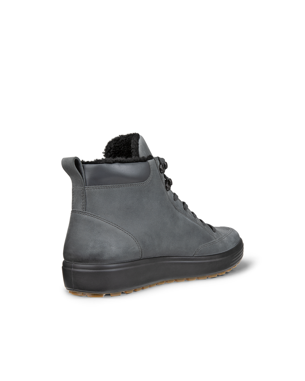 Botas de caña media de nobuk Gore-Tex ECCO® Soft 7 Tred para hombre - Gris - Back