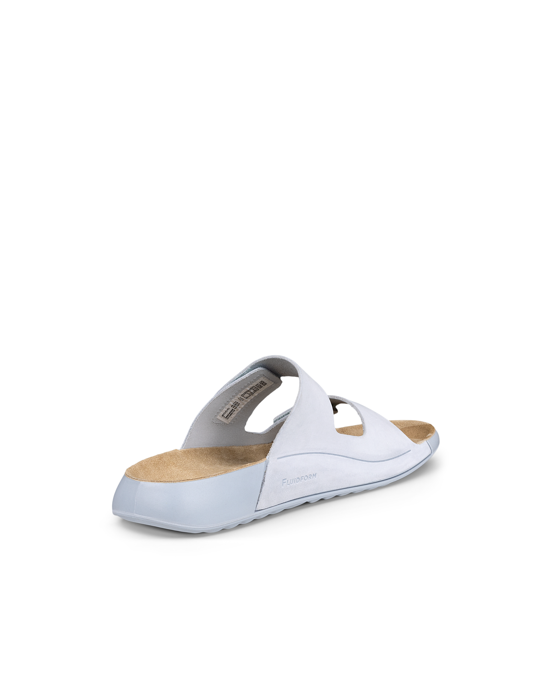 ECCO® Cozmo sandale en nubuck deux brides pour femme - Bleu - Back