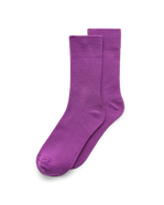 ECCO® Vibe Ribbed Crew Socks - Purple - Main