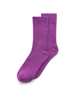 ECCO® Vibe Ribbed Crew Socks - Purple - Main