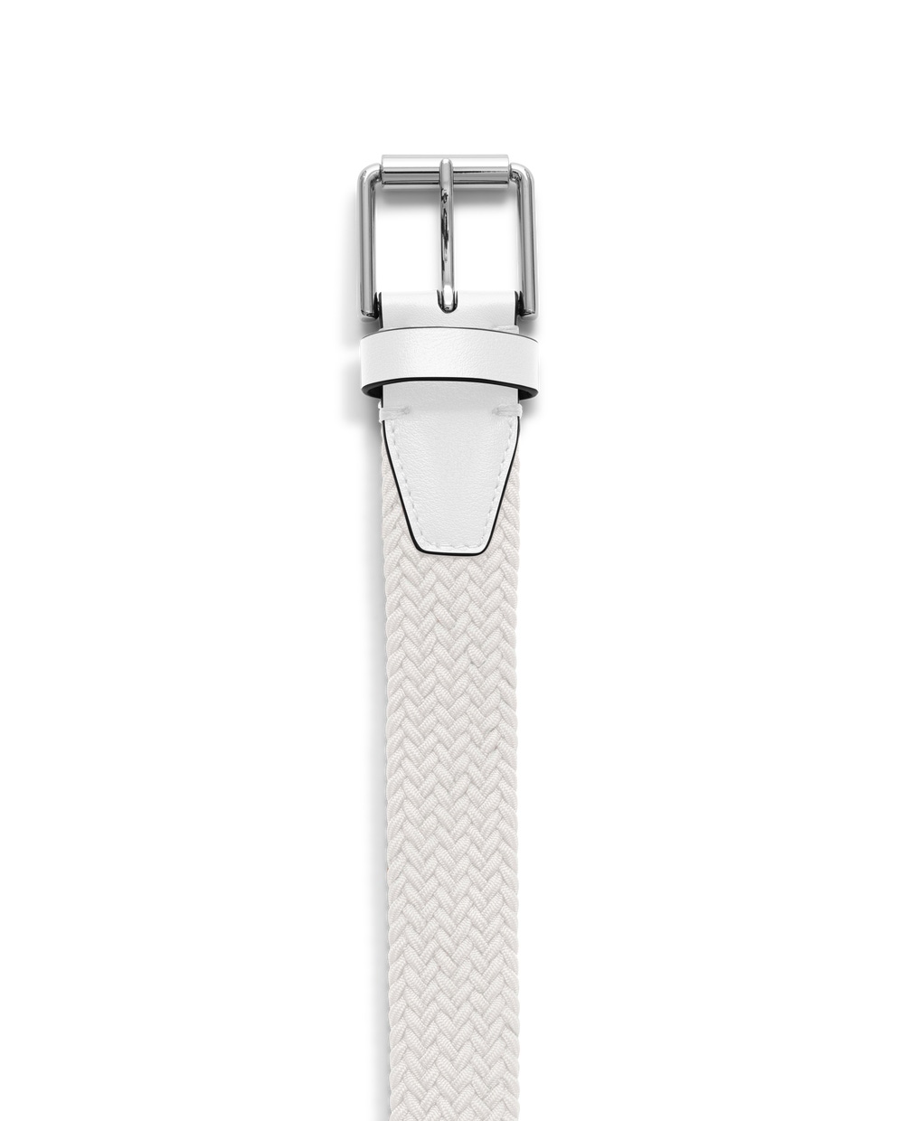 ECCO GOLF BRAIDED BELT - White - Detail-1