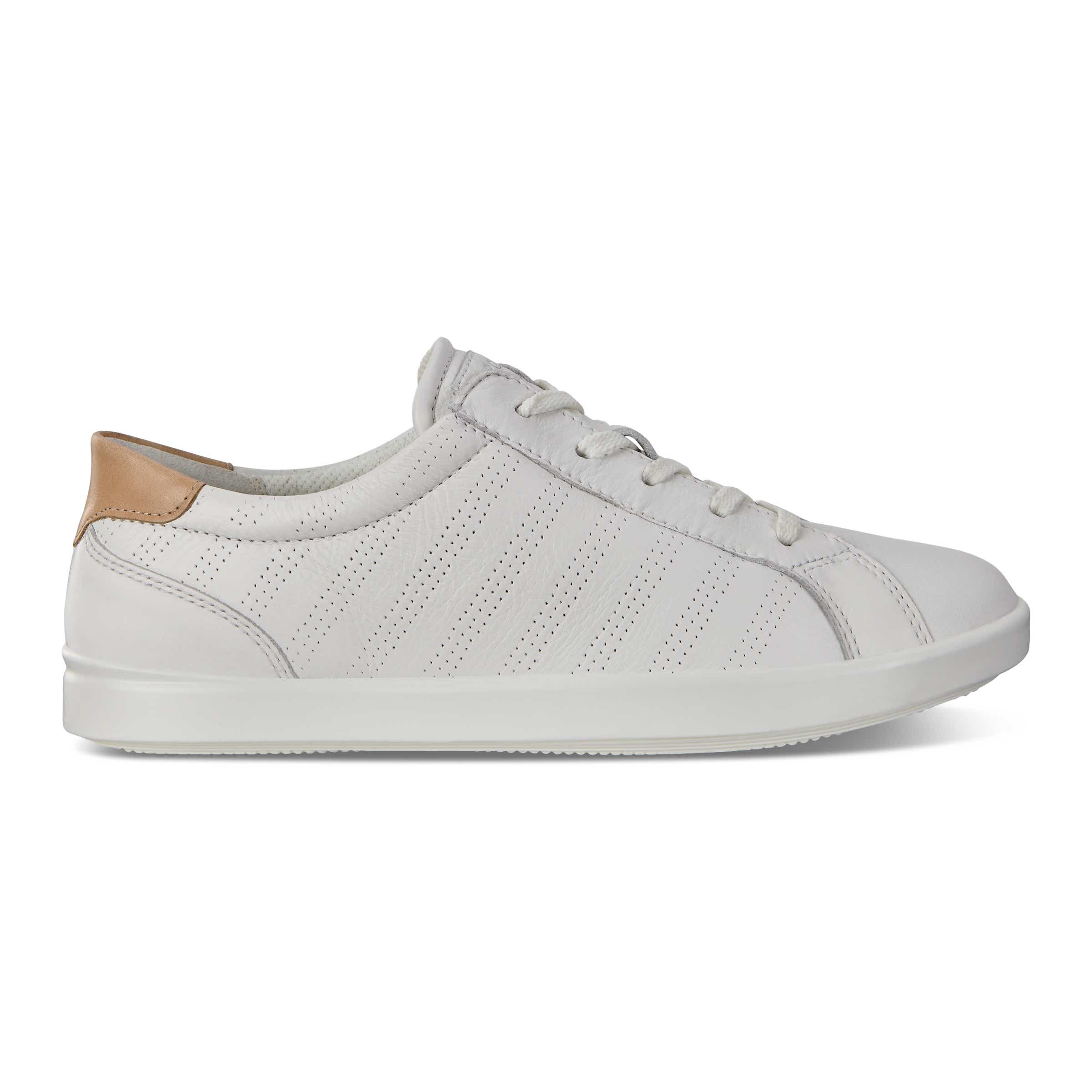 ECCO Leisure ウィメンズ レザースニーカー - ホワイト - Outside
